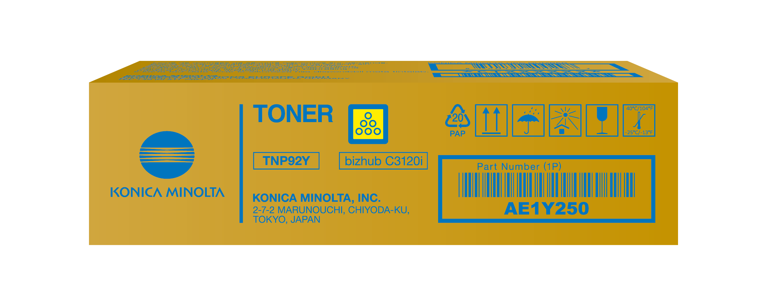 Toner amarelo para bizhub C3120i - TNP92Y